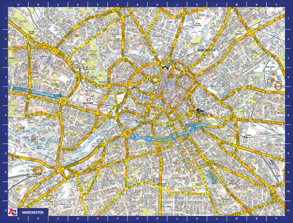 A-Z Map of  Manchester 1000 or 300 Piece Jigsaw