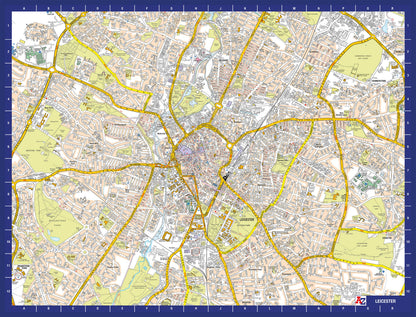 A-Z Map of  Leicester 1000 Piece Jigsaw