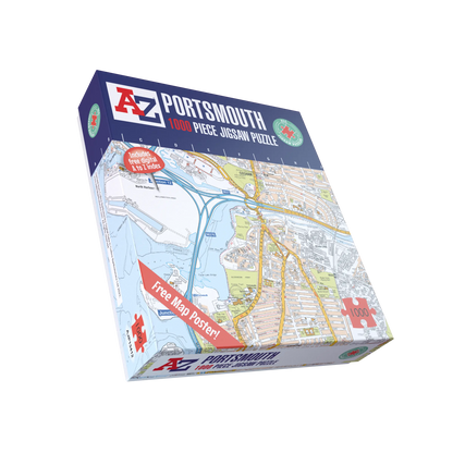 A-Z Map of  Portsmouth 1000 Piece Jigsaw