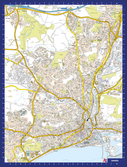 A-Z Map of  Swansea 1000 Piece Jigsaw