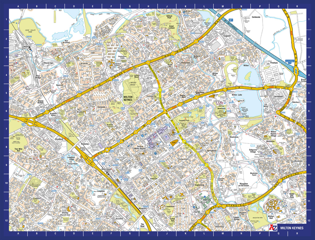 A-Z Map of Milton Keynes 1000 Piece Jigsaw – Geopacks