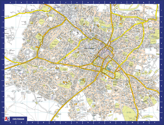 A-Z Map of  Cheltenham 1000 Piece Jigsaw