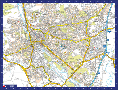 A-Z Map of  Exeter 1000 Piece Jigsaw
