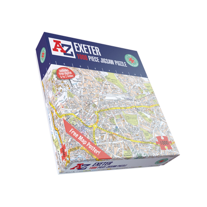 A-Z Map of  Exeter 1000 Piece Jigsaw