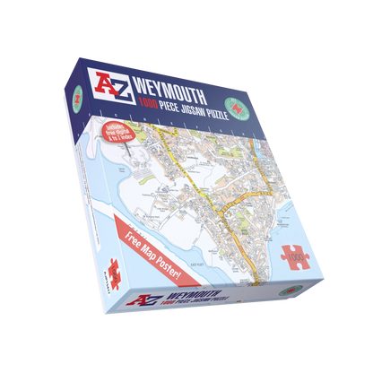 A-Z Map of  Weymouth 1000 Piece Jigsaw