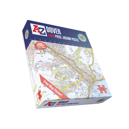 A-Z Map of  Dover 1000 Piece Jigsaw