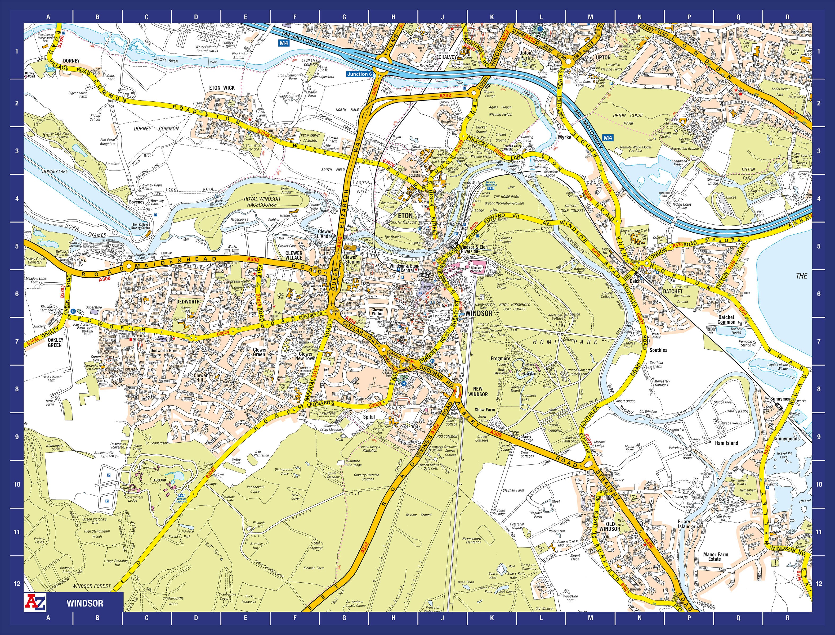 A-Z Map of Windsor 1000 Piece Jigsaw – Geopacks