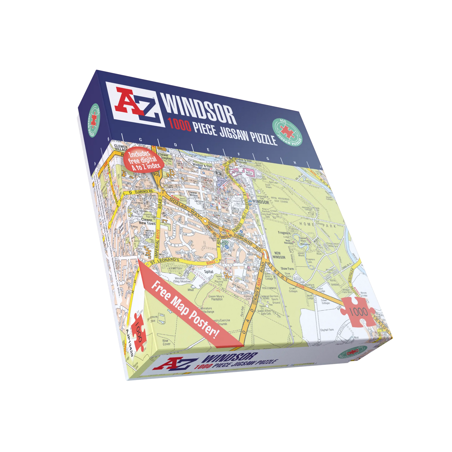 A-Z Map of  Windsor 1000 Piece Jigsaw
