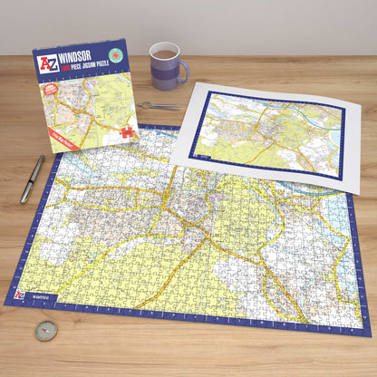 A-Z Map of  Windsor 1000 Piece Jigsaw