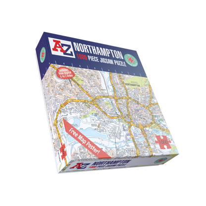 A-Z Map of  Northampton 1000 Piece Jigsaw