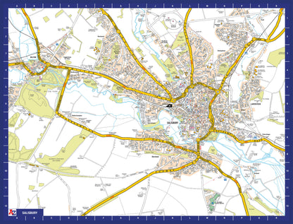A-Z Map of  Salisbury 1000 Piece Jigsaw