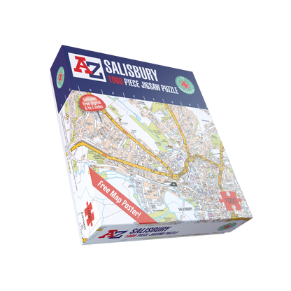 A-Z Map of  Salisbury 1000 Piece Jigsaw