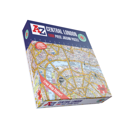 A-Z Map of  London 1000 or 300 Piece Jigsaw