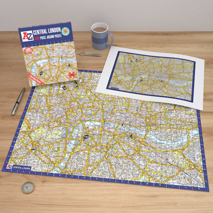 A-Z Map of  London 1000 or 300 Piece Jigsaw