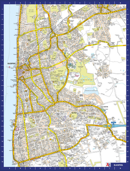 A-Z Map of  Blackpool 1000 Piece Jigsaw