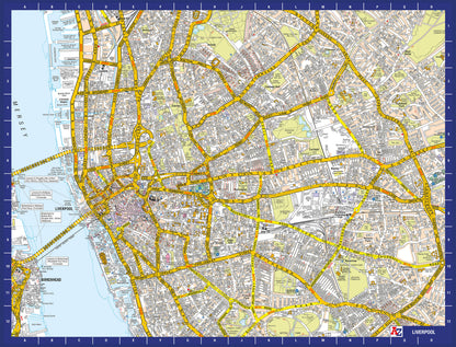 A-Z Map of  Liverpool 1000 or 300 Piece Jigsaw