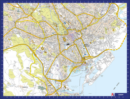 A-Z Map of  Cardiff 1000 Piece Jigsaw