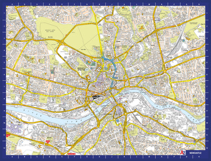 A-Z Map of  Newcastle 1000 or 300 Piece Jigsaw