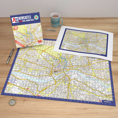 A-Z Map of  Newcastle 1000 or 300 Piece Jigsaw