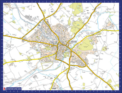 A-Z Map of  Stratford-upon-Avon 1000 Piece Jigsaw