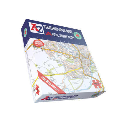 A-Z Map of  Stratford-upon-Avon 1000 Piece Jigsaw