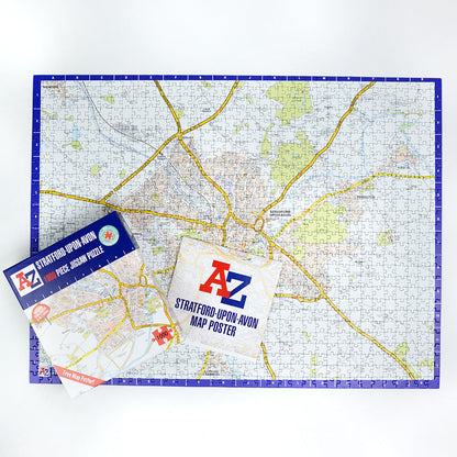 A-Z Map of  Stratford-upon-Avon 1000 Piece Jigsaw