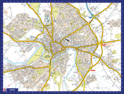 A-Z Map of  Chester 1000 Piece Jigsaw