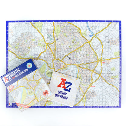 A-Z Map of  Chester 1000 Piece Jigsaw