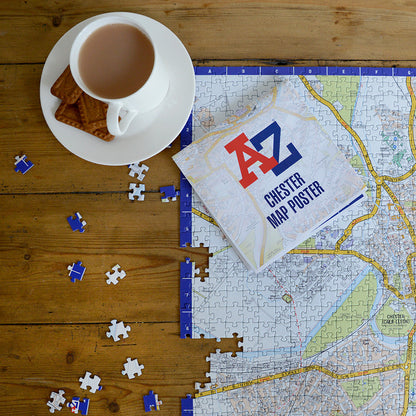 A-Z Map of  Chester 1000 Piece Jigsaw