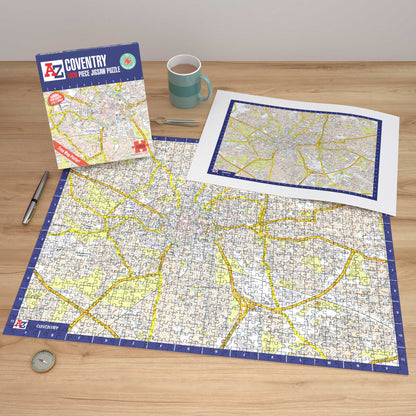 A-Z Map of  Coventry 1000 Piece Jigsaw