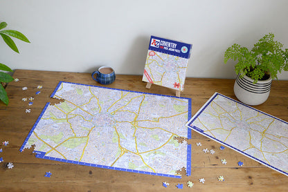 A-Z Map of  Coventry 1000 Piece Jigsaw