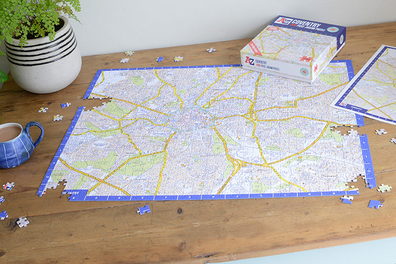 A-Z Map of  Coventry 1000 Piece Jigsaw
