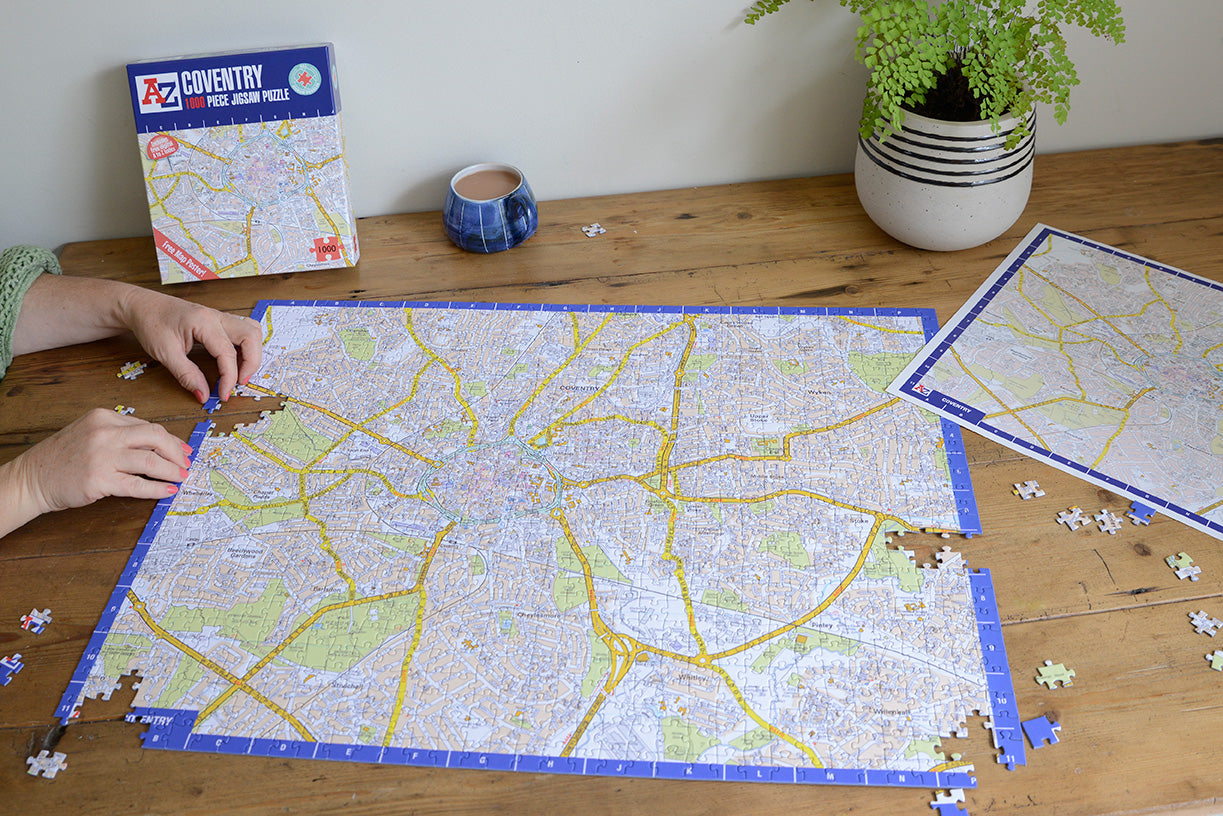 A-Z Map of  Coventry 1000 Piece Jigsaw