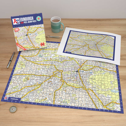A-Z Map of  Edinburgh 1000 or 300 Piece Jigsaw