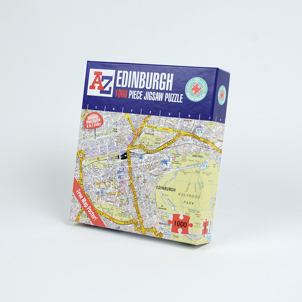 A-Z Map of  Edinburgh 1000 Piece Jigsaw