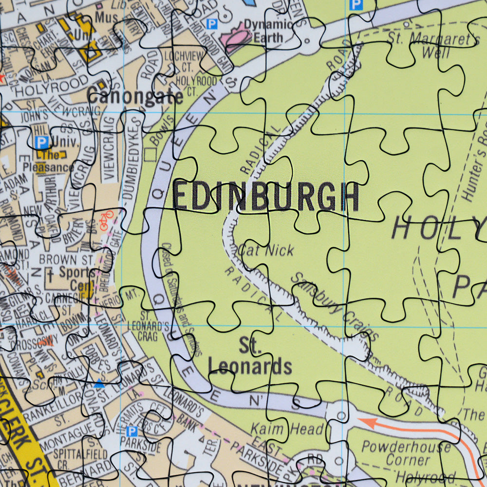 A-Z Map of  Edinburgh 1000 Piece Jigsaw