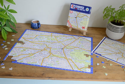 A-Z Map of  Edinburgh 1000 or 300 Piece Jigsaw