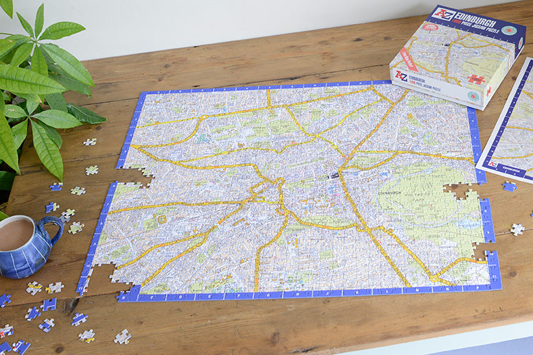 A-Z Map of  Edinburgh 1000 Piece Jigsaw
