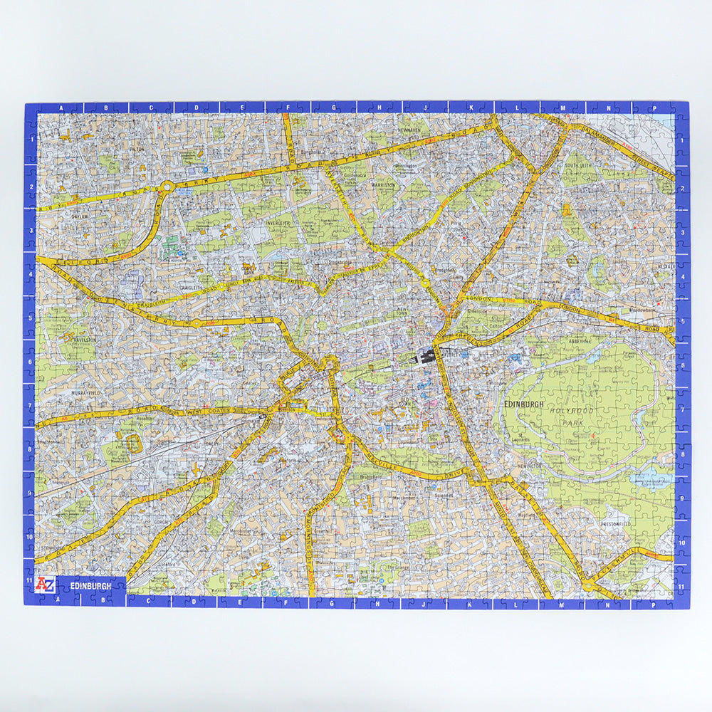 A-Z Map of  Edinburgh 1000 Piece Jigsaw