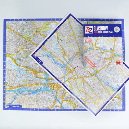 A-Z Map of  Glasgow 1000 or 300 Piece Jigsaw
