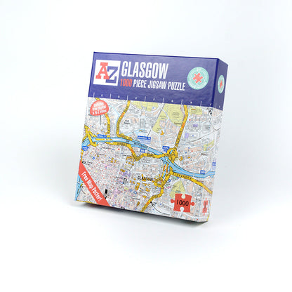 A-Z Map of  Glasgow 1000 or 300 Piece Jigsaw