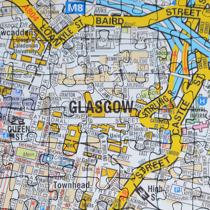 A-Z Map of  Glasgow 1000 or 300 Piece Jigsaw