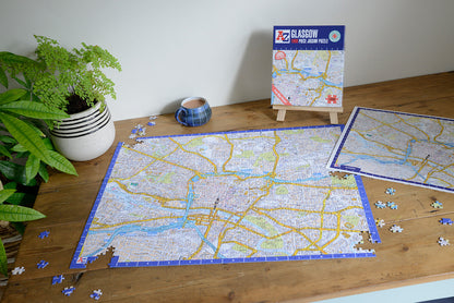 A-Z Map of  Glasgow 1000 or 300 Piece Jigsaw