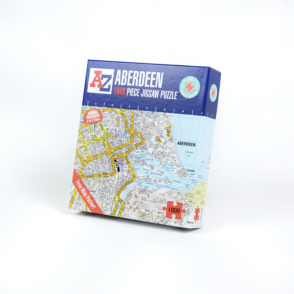 A-Z Map of Aberdeen 1000 Piece Jigsaw