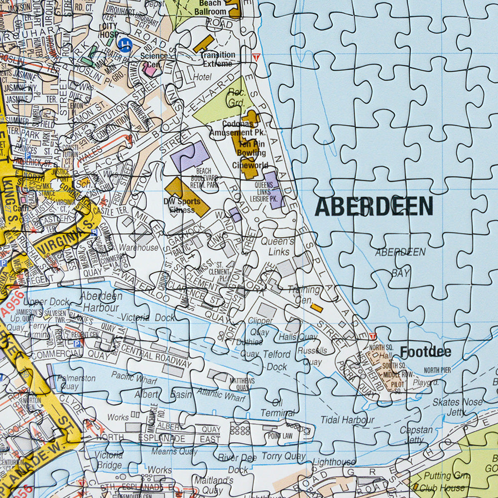 A-Z Map of Aberdeen 1000 Piece Jigsaw