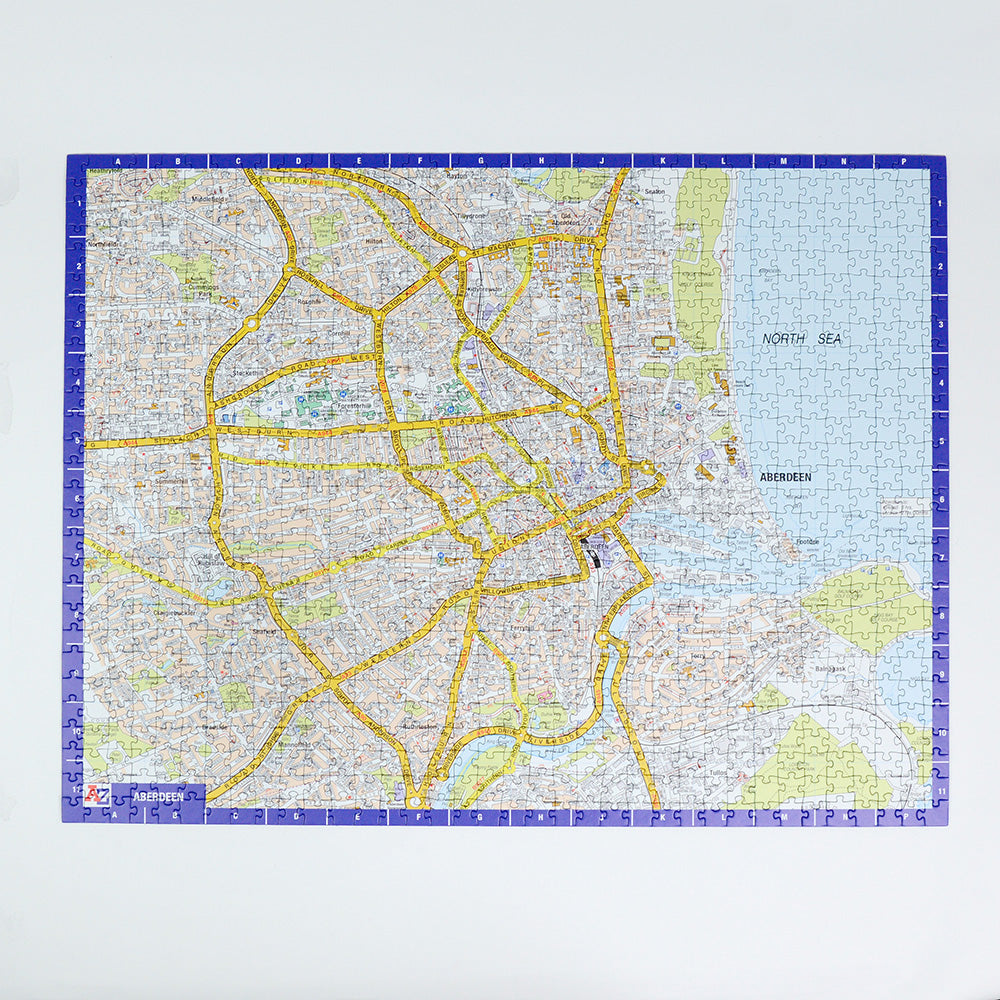 A-Z Map of Aberdeen 1000 Piece Jigsaw