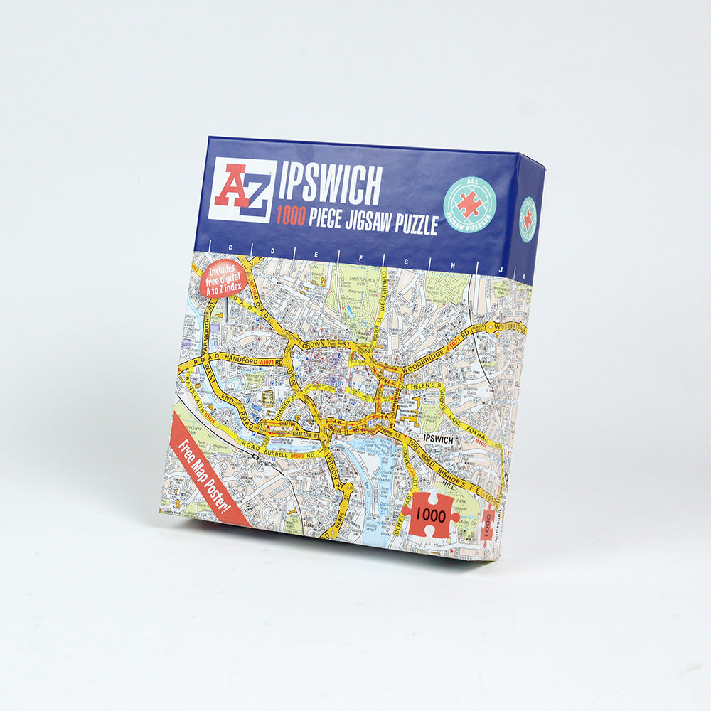 A-Z Map of  Ipswich 1000 Piece Jigsaw