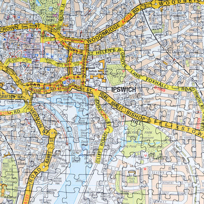 A-Z Map of  Ipswich 1000 Piece Jigsaw