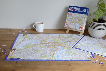 A-Z Map of  Ipswich 1000 Piece Jigsaw