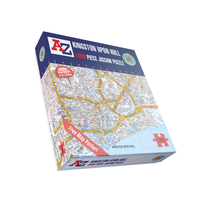 A-Z Map of  Kingston Upon Hull 1000 Piece Jigsaw